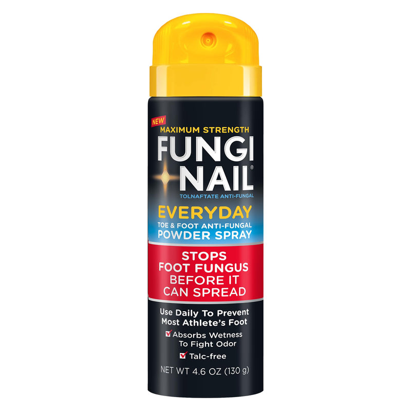 Fungi-Nail Everyday Anti-Fungal Powder Spray, 4.6oz | Stops Foot Fungus, Athletes Foot Spray, Absorbs Wetness for Odor Control, Talc-free 4.6 Ounce (Pack of 1)