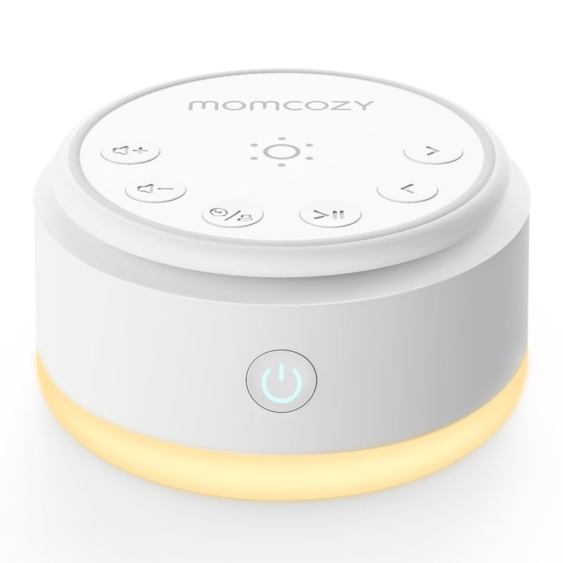 [Australia] - Momcozy Sound Machine for Baby-20 Soothing Sounds & Touch Warm Light Portable White Noise for Kids & Adults for Sleeping Timer and Memory | Ideal Travel Companion & Nursery Must-Have 