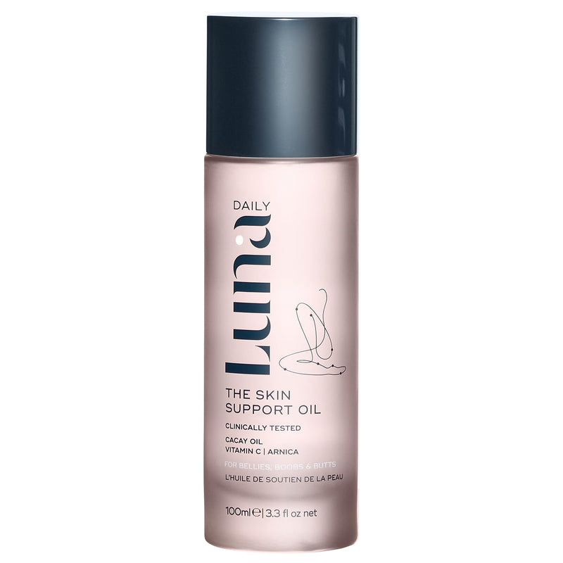 [Australia] - Luna Daily Stretch Mark Body Oil | Hydrating Treatment for Scars, Discoloration & Uneven Skin Texture | Vitamin C & Coconut Oil Nourish Dry Skin | Clinically Proven, Pregnancy Safe for Women, 300ml 