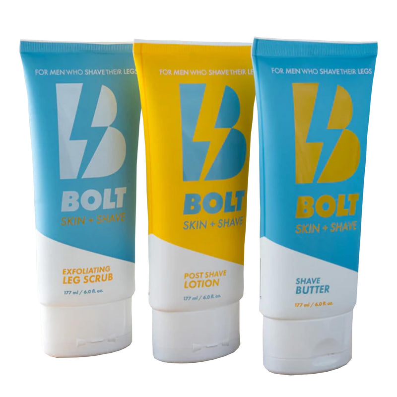 [Australia] - Stay Smooth Bundle for Men - Shaving Care Kit with Exfoliating Leg Scrub, Shave Butter and Post-Shave Lotion - 6 Fl Oz Each Stay Smooth Bundle 