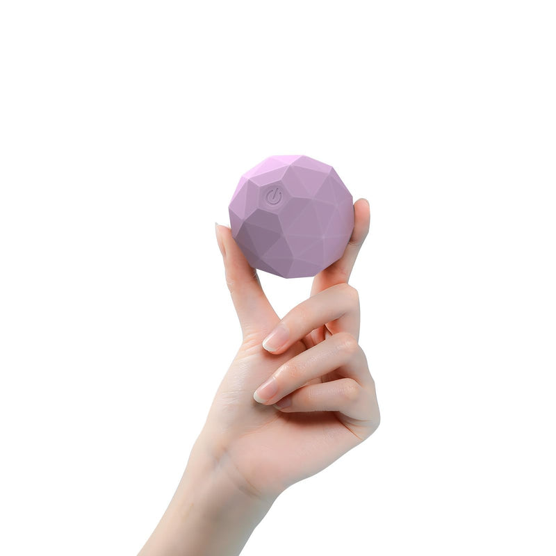 Vibrating Massage Ball with Heat - Portable Physical Therapy for Muscle Relief Up to 120 ¨H Heating Temperature for Myofascial Release and Trigger Point Treatment Mini Size Massage Ball -Purple Purple