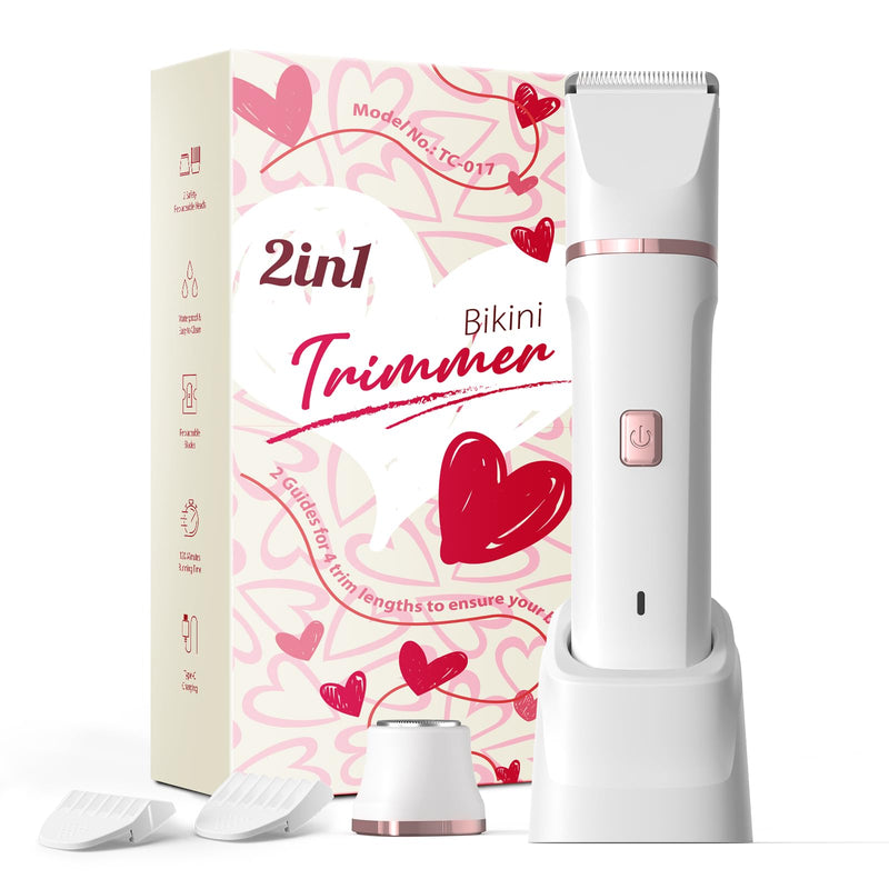 [Australia] - Pubic Hair Trimmer for Women White 