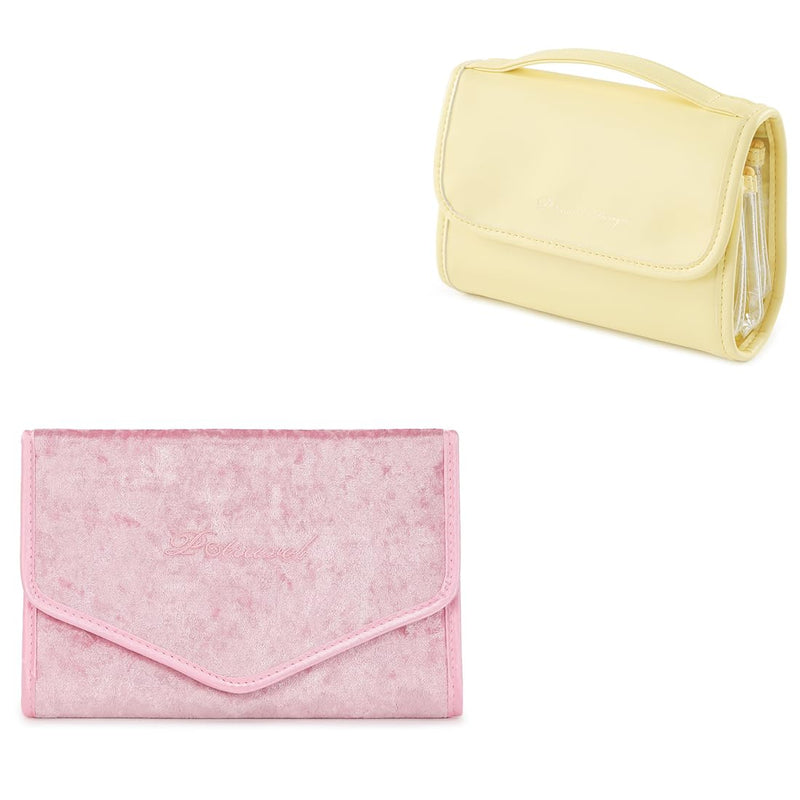 VanFn Jewelry Rolls & Cosmetic Bag, Travel Jewelry Organizer Roll, Makeup Bag Toiletry Bag for Girls Make Up Bag Brush Bags P.Travel Series