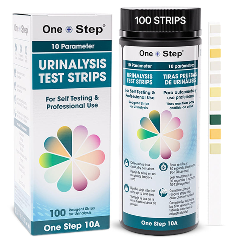 [Australia] - 10A Urine Test Strips, 100 Strip Tub, 10 in 1 Parameters, Testing Strips for use by Men & Women, UTI Infection, Urinalysis pH, Nitrite, Leukocytes and More, Easy Read Results 