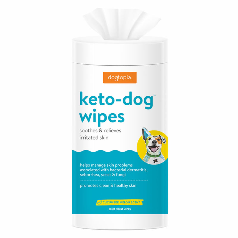 Keto Dog Wipes for Pets (60ct) | Soothing and Convenient Wipes for Pets’ Irritated Skin | Relief for Skin Problems in Dogs - PawsPlanet Australia