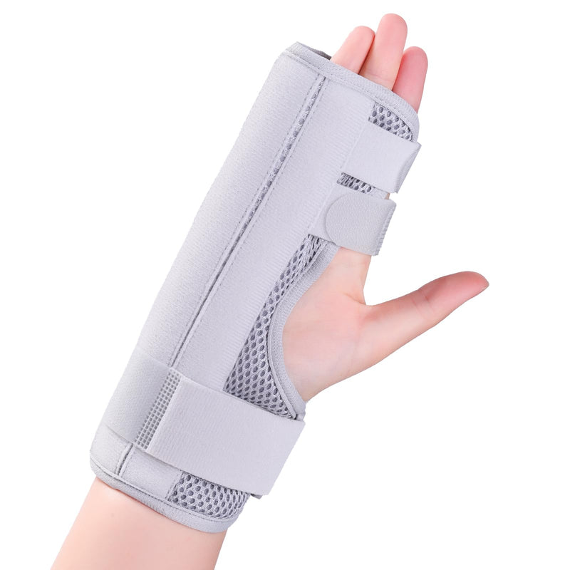 [Australia] - Trigger Finger Splint, Finger Brace Joint Stabilizer, Hand Brace with Finger Support, Middle and Pinky Broken Finger Splint, Adjustable Hand and Wrist Support (M) Medium 