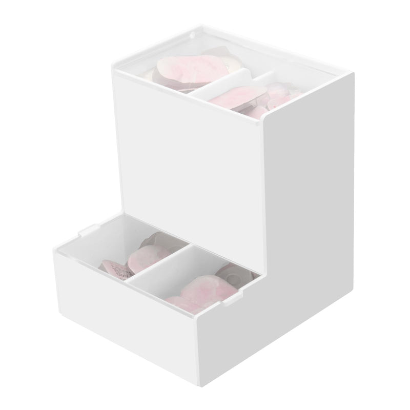 [Australia] - Beautyflier Disposable Daily Contact Lens Dispenser, Desktop and Wall Mounted 2 IN 1- Universal for All Brands, Dispenser, Organizer, & Storage for Contact Lenses, Cosmetic Contact lenses, Case Only White 