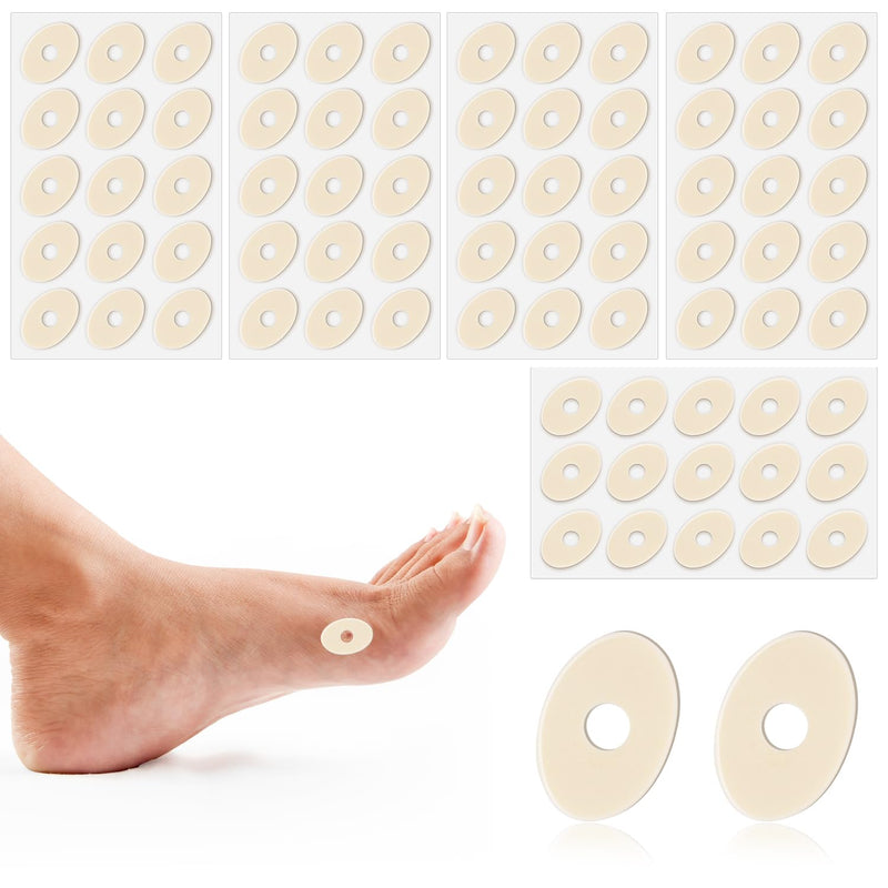 [Australia] - 75pcs Corn Cushions, Corn Pads for Toes Latex Sponge Foot Callus Pads Self-Adhesive Foot Care Cushions Protectors for Men Women Feet Toes (Small Oval) Small Oval 