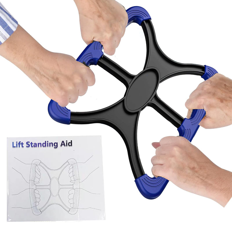 [Australia] - 10.8" Standing Aid and Handicap Bar with Non Slip Handles Fall Assist Devices 450 Lbs Weight Capacity, Portable Mobility for Elderly Senior Patients, Disable and Caregivers Blue 