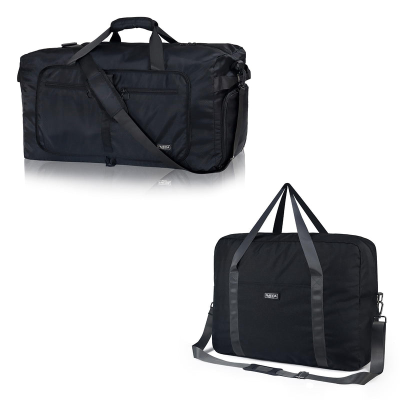 65L Duffle Bag Black & Fmeida Personal Item Bag Black
