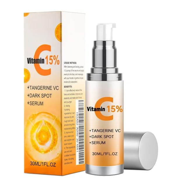 Super Vitamin C Serum for Women Over 70 Vitamin C Face Serum for Skin Care, Hyaluronic Acid for Face Dark Spot Remover, Anti Aging, Lifts and Firms, Fights Wrinkles 1fl. oz. 1Pcs