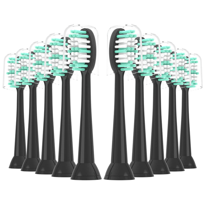 [Australia] - Replacement Toothbrush Heads 10 Pack for AquaSonic Black Series and Vibe Series Electric Toothbrush 