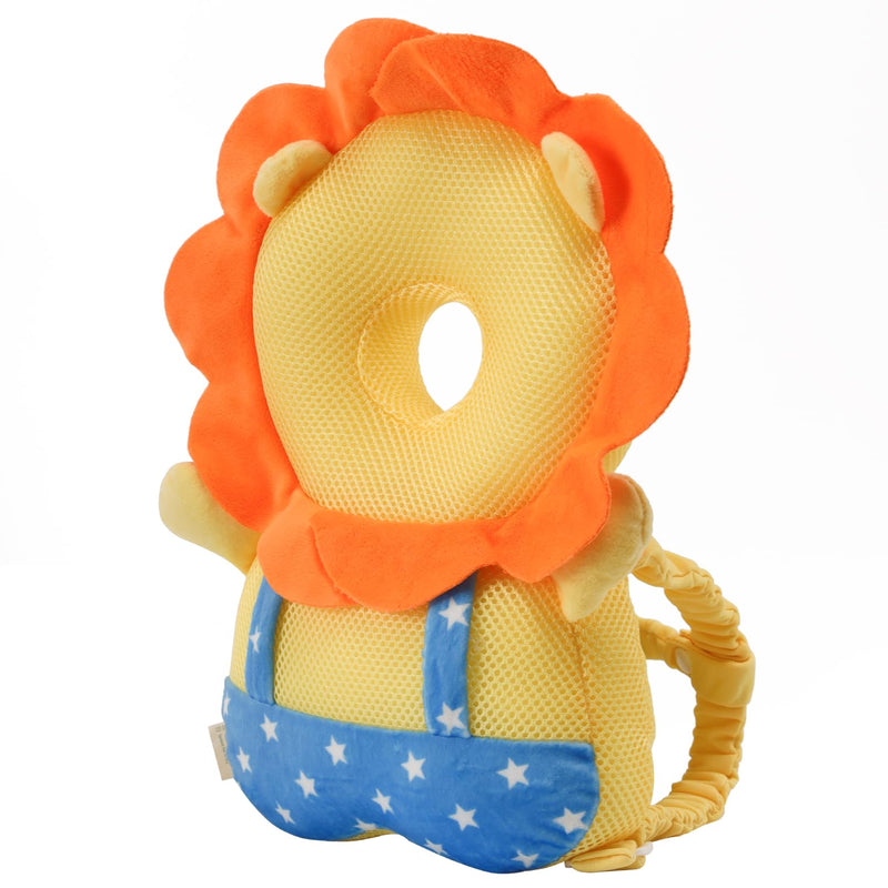[Australia] - Baby Head Protector Backpack - Soft & Lightweight Head Protection Pillow for Bebe Walking and Crawling Lion 