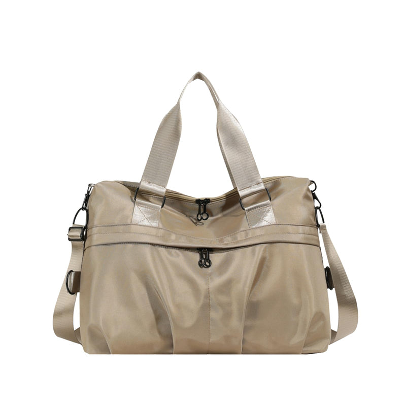 Sport Duffel Bag for Women Travel Duffel Bag Ultra-Light Weekend Shoulder Bag Overnight Bag Large Gym Tote Bag Hospital Bag Carry On Luggage Crossbody Bag for Sport Gym Travel Khaki