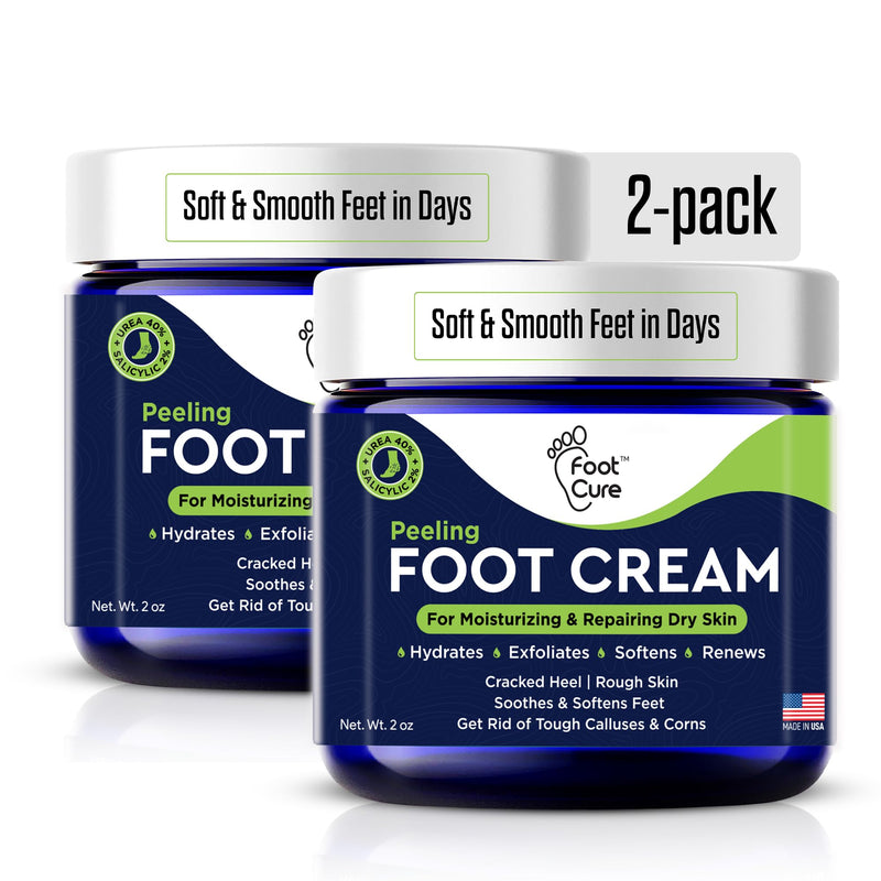 [Australia] - Tea Tree Oil Foot Cream - Moisturizing Athletes Foot Care For Dry Cracked Feet Cream - Heel & Callus Removal, Toenail Treatment, Itchiness Relief - Made in USA Foot Cream, 2 Ounce Pack of 2 2 Ounce (Pack of 2) 