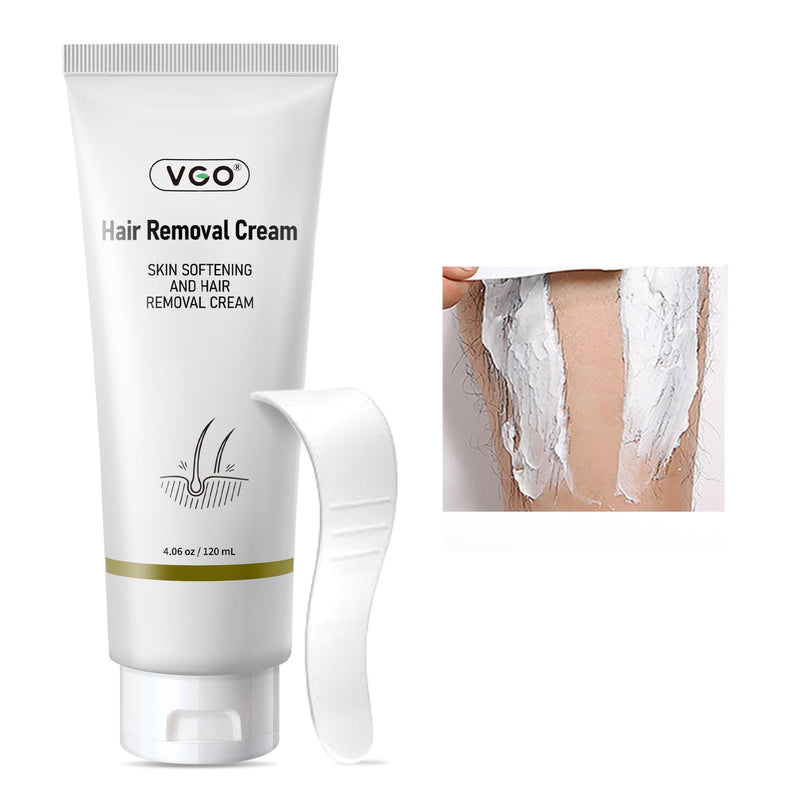 [Australia] - VGO Painless Hair Removal Lotion for Women & Men - For Unwanted Hair, All Skin Types, White, 4.02 oz 