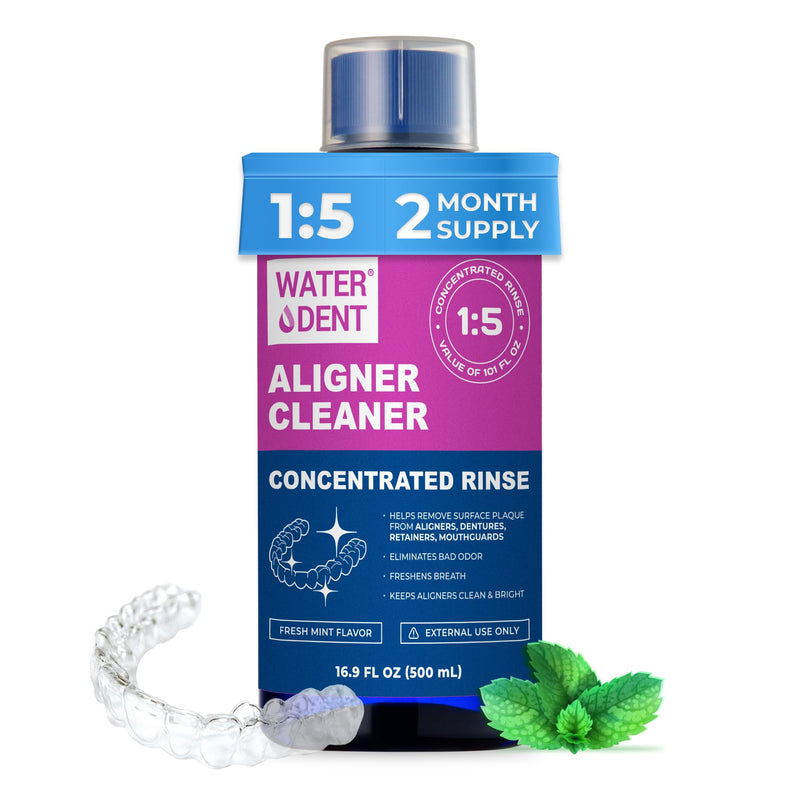 [Australia] - ALIGNER Cleaner Rinse | Concentrated | Clean INVISIALIGN, retainers, dentures, Mouth Guards | 2 Month Supply, (Pack of 1 - Value of 101 fl.oz), Alcohol Free, Minty & Fresh. Made in USA - Pack of 1 45916 Fl Oz (Pack of 1) 