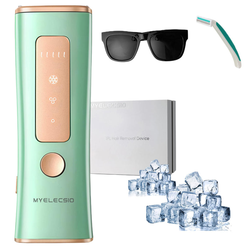 [Australia] - Laser Hair Removal, IPL Hair Removal Device with Cooling Function, Safe, Long-lasting and Virtually Painless Treatment, Unlimited Flashes at Home Use 