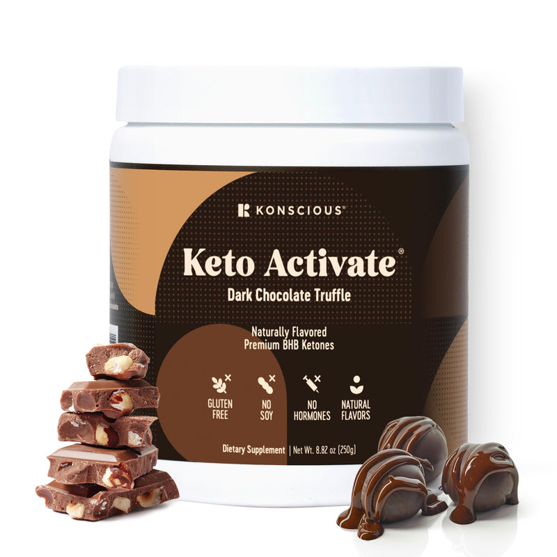[Australia] - Dark Chocolate Truffle Exogenous Ketones Drink: Pure Keto Shake Powder with Chocolate Ketones | Jumpstart Ketosis & Boost Energy with Natural Ketones Supplements by Konscious Keto 10 Ounce (Pack of 1) 