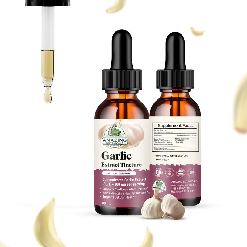[Australia] - Garlic Tincture ‚Äì Allium Sativum Herbal Extract ‚Äì High Potency Liquid Supplement ‚Äì (1oz) 1 Fl Oz (Pack of 1) 