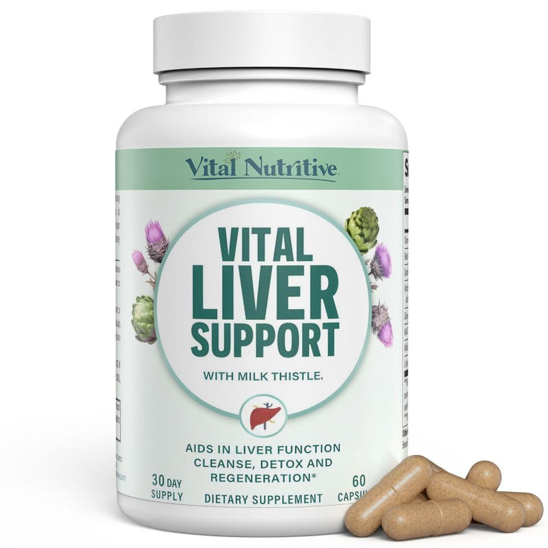 [Australia] - Vital Liver Support New Formula Liver Supplement and Liver Vitamin ‚Äì 9-in-1 Liver Health Formula,Cleanse & Repair Formula with Organic Milk Thistle Supports Liver Health Cleanse 60 Count (Pack of 1) 