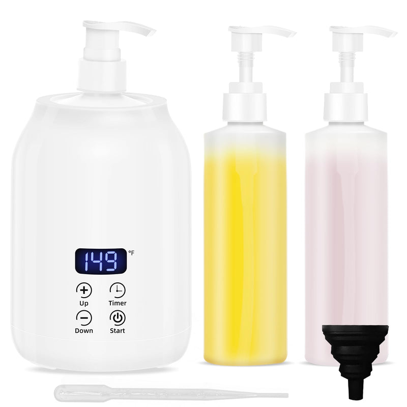 [Australia] - Meifuly Oil Warmer for Massage Therapy & Personal Use, Quick Lotion Warmer Heats Up, with Two Bottles, Adjustable and Constant Temperature 1 Bottle 