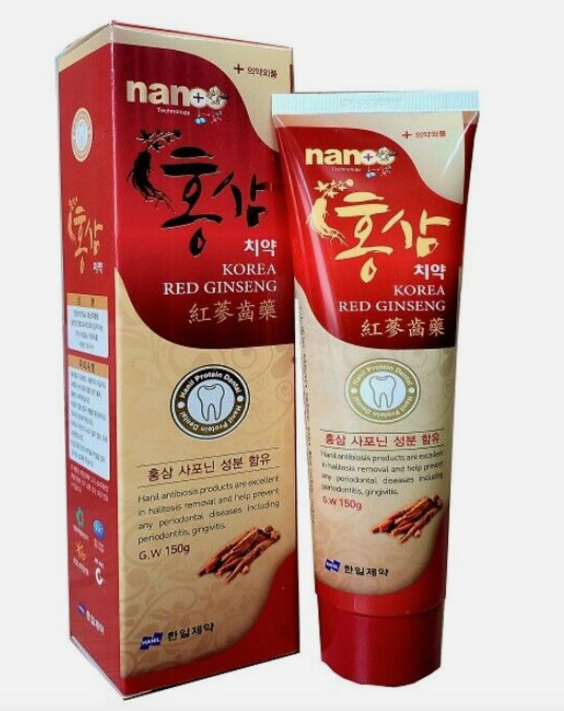 [Australia] - Generic Nano Technology Hanil Korea Red Ginseng Toothpaste 150g/ 5.21 oz (Pack of 3) 