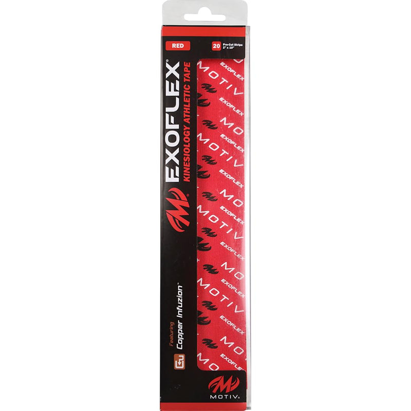 [Australia] - Motiv Kinesiology Pre-Cut Tape Red 