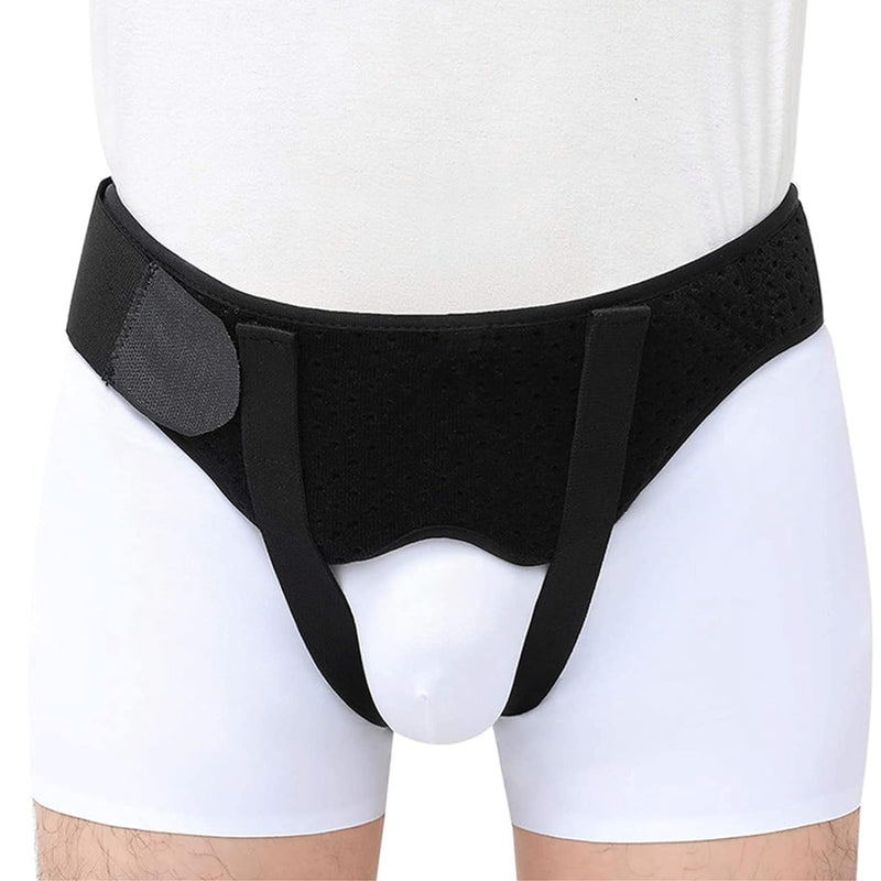 Hernia Belt for Men Hernia Support Truss for Single/Double Inguinal or Sports Hernia, Adjustable Waist Strap with 2 Removable Compression Pads (Large(36"-40")) Large(36"-40")