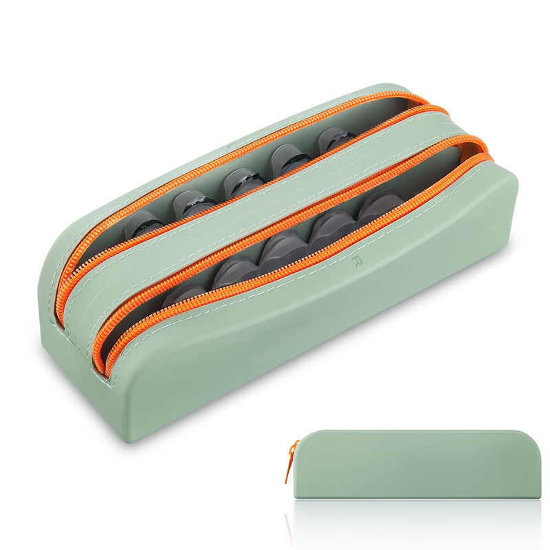 [Australia] - AITIME Portable Daily Contact Lens Organizer,Disposable Contact Lens Dispenser,Travel Color Contact Lens Storage Case Kit with Labeled R & L(Gery) Gery 
