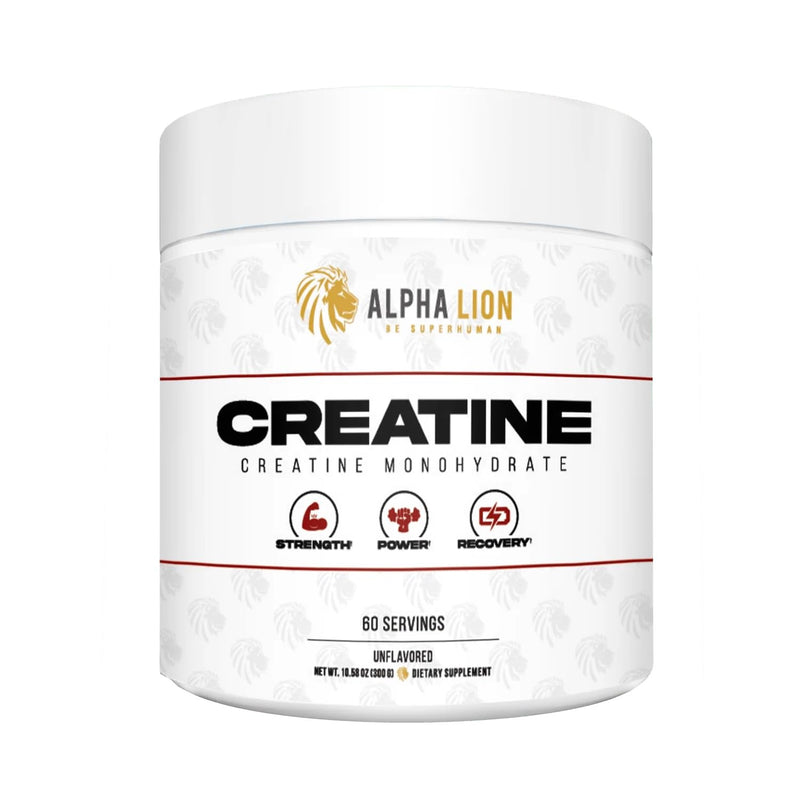 [Australia] - ALPHA LION Creatine Monohydrate Powder, 5000mg Per Serving (5g), Supports Muscle Strength, Power, Athletic Performance, Pure Creatina Monohydrata en Polvo Supplement (60 Servings, Unflavored) 