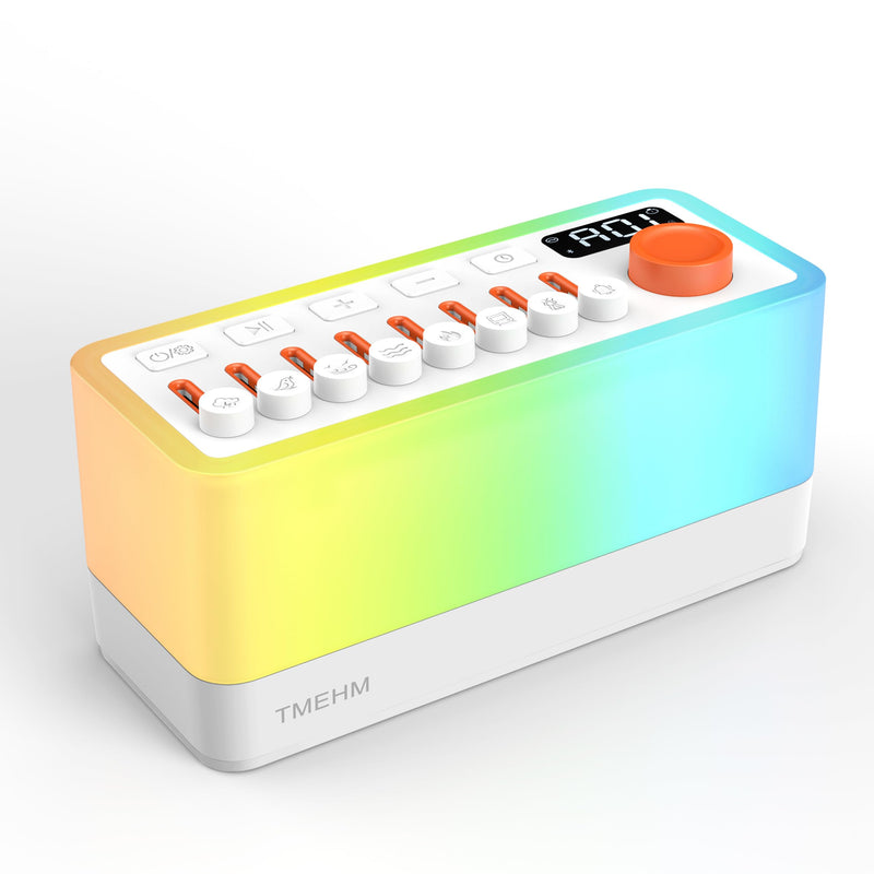 [Australia] - White Noise Sleep Sound Machine with 8 Nature Sounds, Portable Bluetooth Speaker, 12 Colors Night Lights, Sleep Timer & Breathing Exercises, for Babies, Kids, and Adults S660pro L 