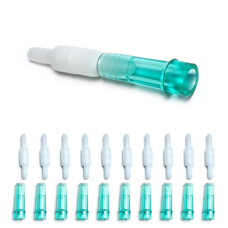 [Australia] - Oxygen Tubing Swivel Connectors 10-Pack, Seamless Swivel Connections for Cannula or Tube, 360-Degree Rotation, Standard Size - Male/Female 