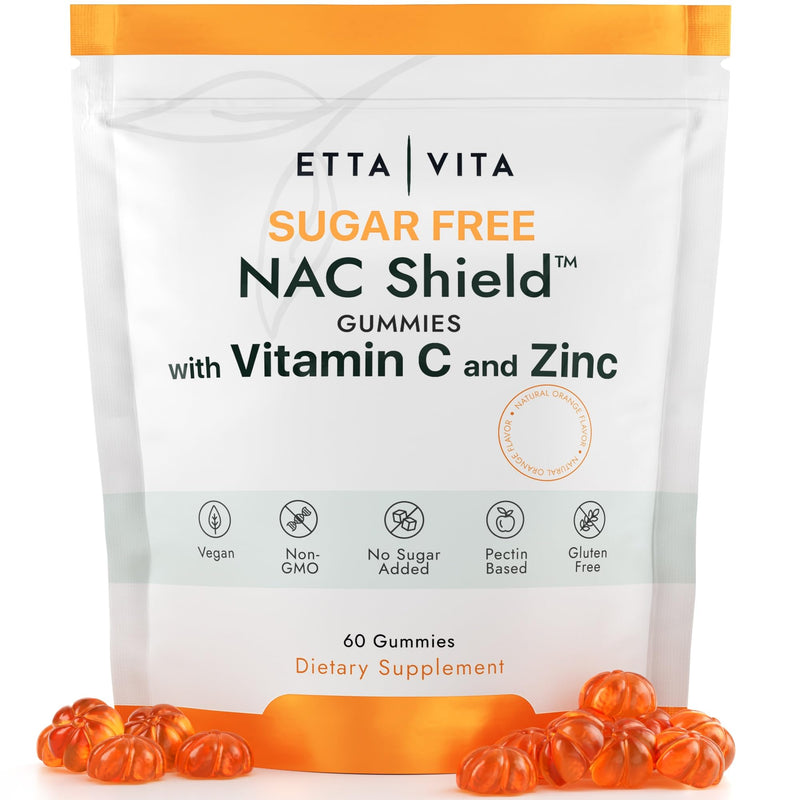 [Australia] - Sugar-Free NAC Gummies (Immune Support Complex) N-Acetyl Cysteine, Vitamin C & Zinc - Supports Respiratory Health, Liver Detox & Cleanse, Kidney Function, NAC Supplement for Kids and Adults - Vegan NAC Immune Complex Gummies 