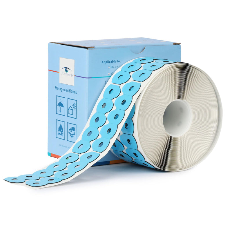 [Australia] - 1000pcs Optical Lens Edging Anti-Slip Sticks Eyeglasses Lens Edging Adhesive Blocking Pads 0.71x1.14inch 0.71x1.14 Inch 