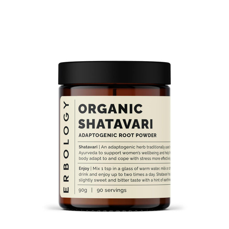 [Australia] - Erbology Organic Shatavari Powder 3.2 oz - 90 Servings - Sustainably Sourced Straight from Farm in India - Small Batch - Vegan - GMO-Free 