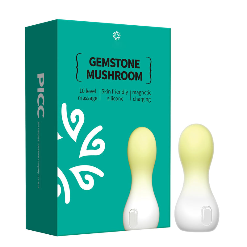 [Australia] - Personal Massage Device Smallest and Strongest Cordless Handheld Massager - Cute & Powerful - Best for Travel - Magic Stress Away - Perfect on Neck Legs Hand Pains and Sports (Yellow) Yellow 