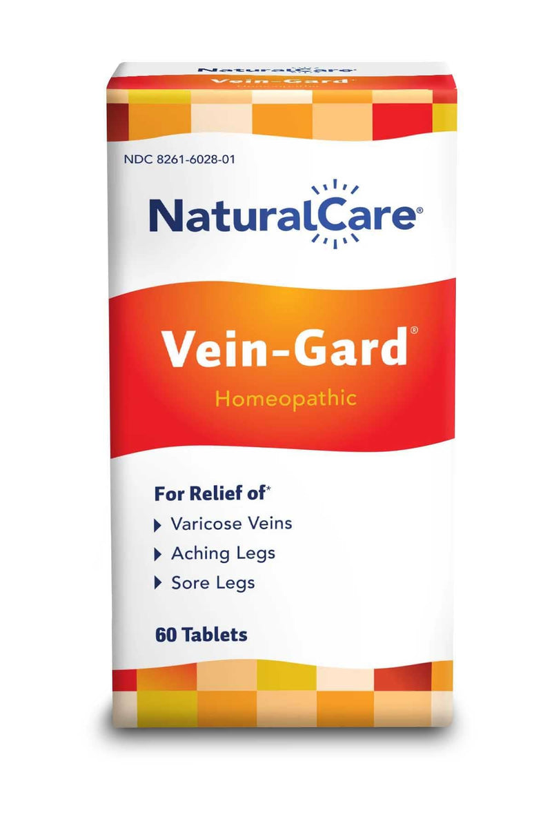 NaturalCare Vein-Gard, Homeopathic Tablets for Varicose Veins, Aching Legs, Sore Legs, 60 Count