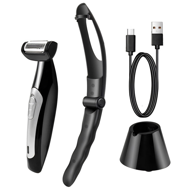 [Australia] - Yoidesu Men's, Body Groomer with Adjustable Extreme Reach Handle, Wet/Dry Use, Back Hair Remover 