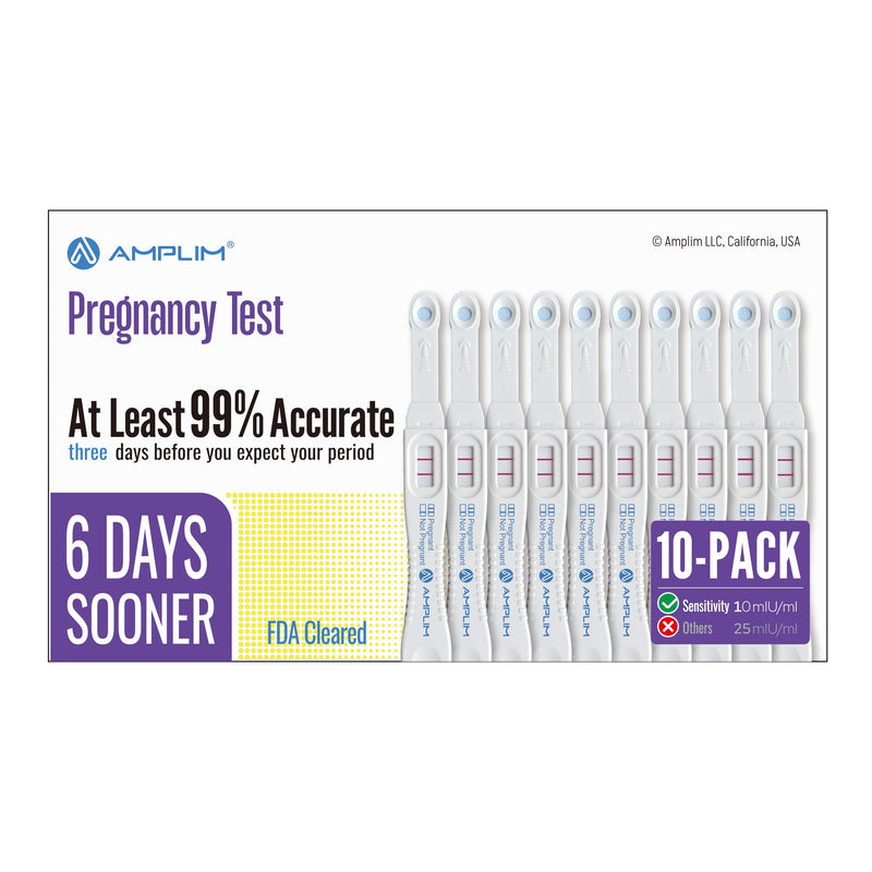 Early Detection Pregnancy Test, Extra Sensitive, 10 MIU/mL, 10-Pack | 99.9% Accurate HCG Test Midstream, Early Result 6 Days Sooner