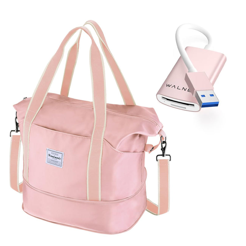 WALNEW Travel Duffel Bag & USB 3.0 SD Card Reader Bundle