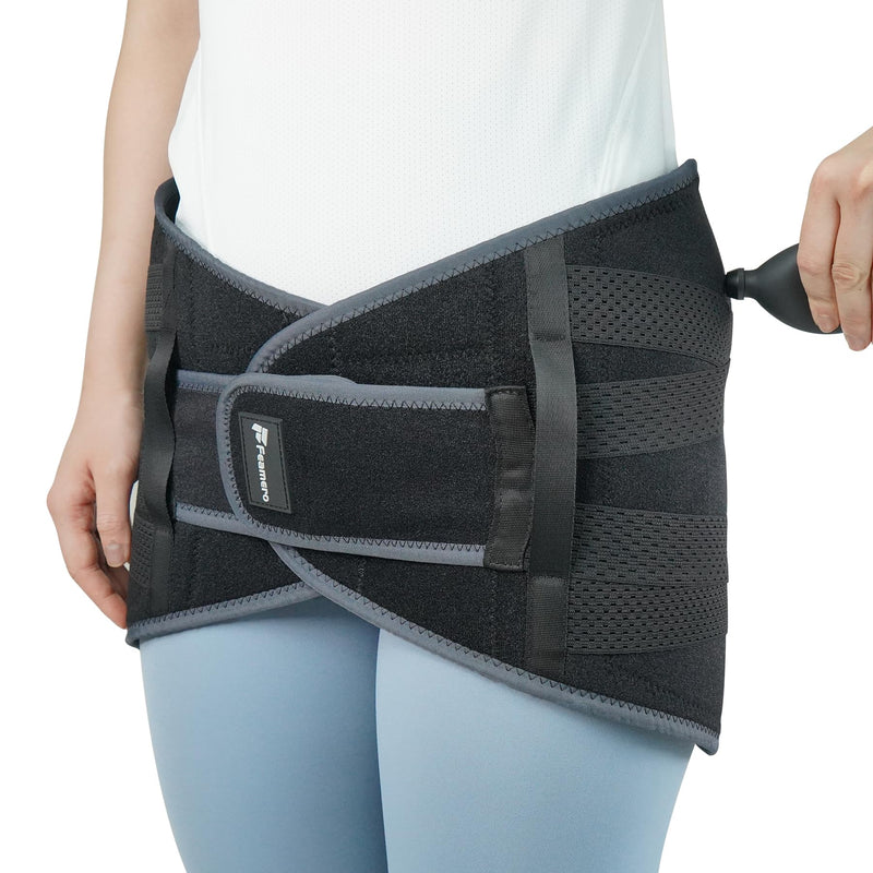 [Australia] - Inflatable Pelvic Support Belt for Women and Men, Adjustable Pressure SI Joint Brace for Postpartum Recovery, Pelvic Tilt Correction, Hip & Pubic Symphysis Pain Relief (L) Large 
