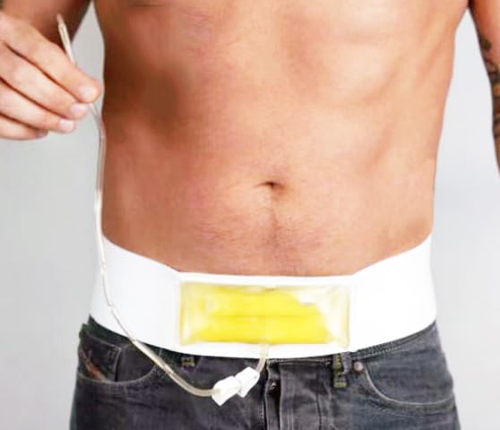 [Australia] - DAHE Urine Test Bag Abdominal Belt Concealed Urine Test Belt Portable Bag for Working Test Screen (Long) Long 