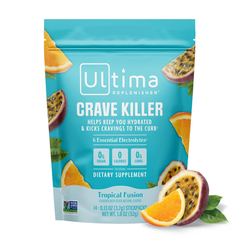 [Australia] - Ultima Replenisher Crave Killer Supplement and Electrolytes Powder ‚Äì Tropical Fusion, 14 Stickpacks ‚Äì Hydration Packets That Kick Cravings to The Curb 