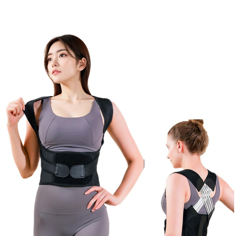 Back Brace for Women and Men,Shoulder Straightener,Back straightener,Adjustable Posture Corrector Suitable for Upper and Lower Back Pain Relief-Scoliosis,Hunchback,Spine Corrector(Size M) Multi Medium