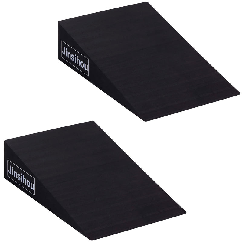 [Australia] - Squat Wedge Block Non-Slip Slant Board Calf Stretcher, 2pcs Ankle Knee Leg Stretcher, Heavy Duty Incline Ramp for Heel Elevated Squat, ATG Split Squat, deadlift, Lunge, Yoga, Pilates, Physical Therapy Ethylene Vinyl Acetate (EVA) 