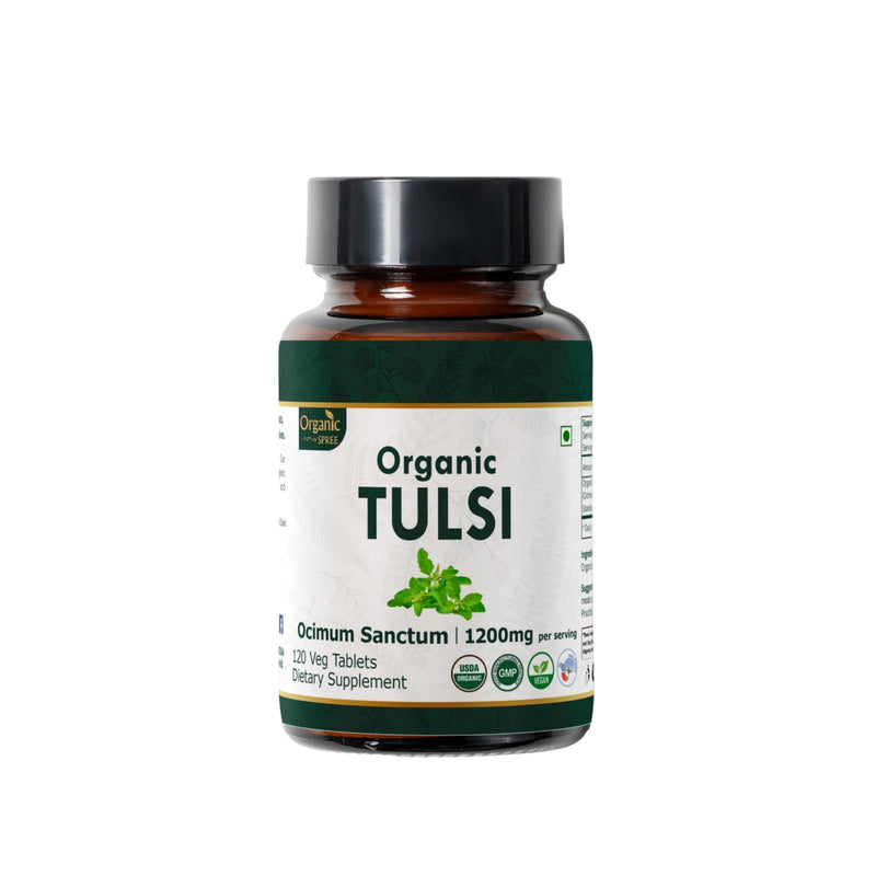[Australia] - Tulsi 120 Tablets ‚Äì USDA Organic Holy Basil ‚Äì Supports Stress Relief & Adaptogenic Balance | Dietary Supplement120tab 1 