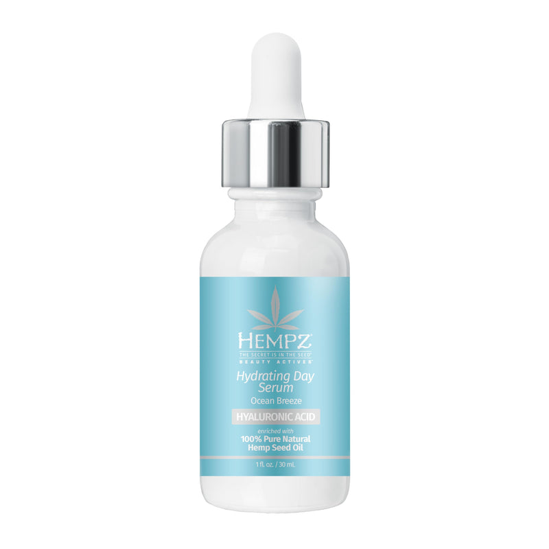 Hempz Ocean Breeze, Facial Serum, dry to normal skin, 1oz | Leave-in blend smooths frizz and helps add shine to strands 1 Fl Oz (Pack of 1)
