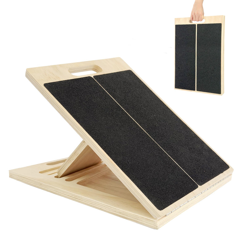 [Australia] - Portable Slant Board for Calf Stretching Squats Calf Stretcher Physical Therapy Equipment Adjustable Incline Board for Knees Ankle Heel Feet Leg Intense Angle Series (20¬∞-45¬∞) 