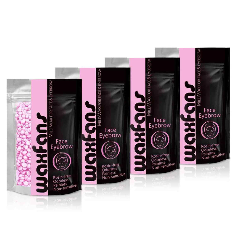 [Australia] - Waxfans Wax Beads, Wax Beads for Hair Removal 1.1lb,for Brazilian Waxing,Bikini Wax Sexy Bikini(4 pack) Pink-4P 